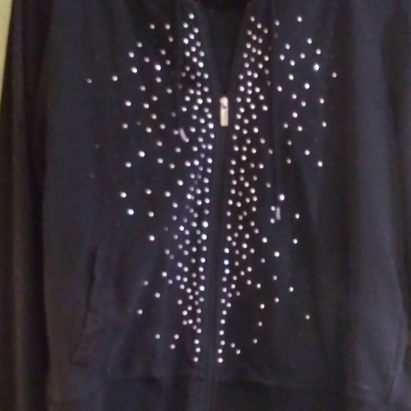 Black Studded Jacket by Calvin Klein, Ladies size S/M - Picture 3 of 7
